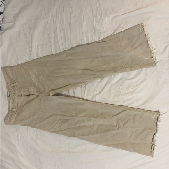 Tan marine wide leg pants - Picture 1 of 4
